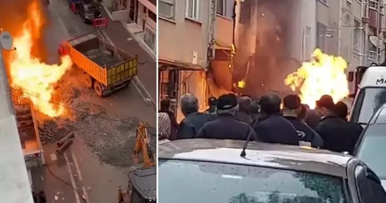 İstanbul Avcılar’da 4 katlı binanın önünde doğal gaz patlaması!