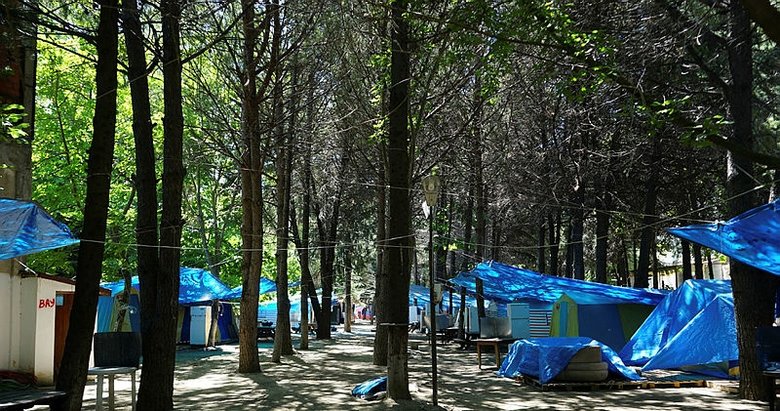Bayramda çadır kamplarına yoğun ilgi
