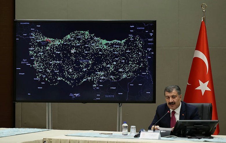 Sağlık Bakanı Fahrettin Koca, Türkiye’nin koronavirüs haritasını paylaştı