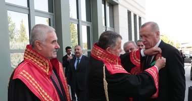 2019-2020 Adli Yıl Açılış Töreni'nde dikkat çeken kare! Başkan Erdoğan...