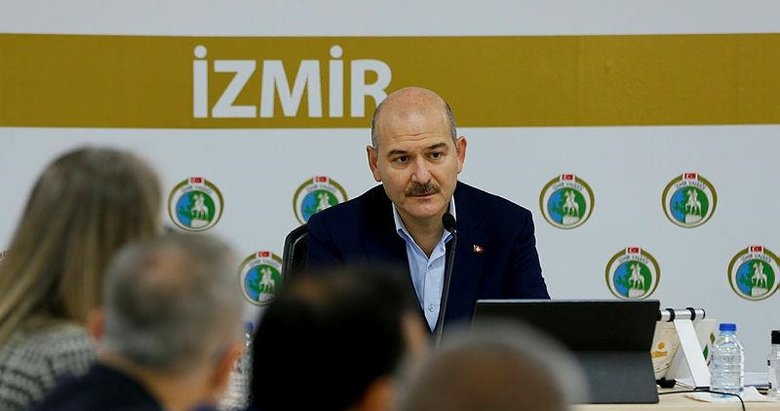 İçişleri Bakanı Soylu, İzmir’de deprem değerlendirme toplantısı yaptı