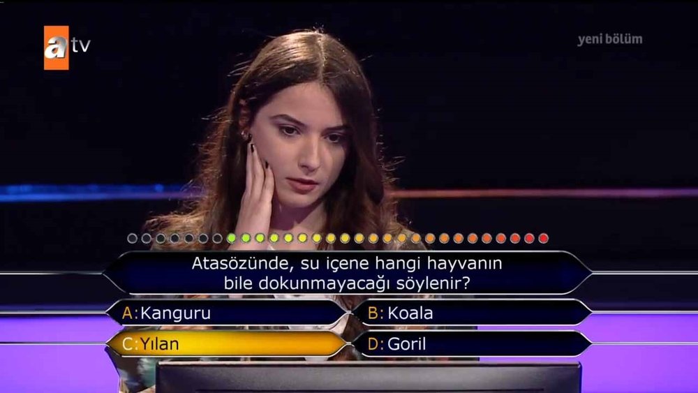 Kim Milyoner Olmak İster�e damga vuran kedi Nedjem sorusu…