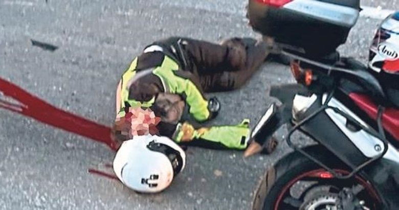Bariyere çarpan motosiklet sürücüsü hayatını kaybetti