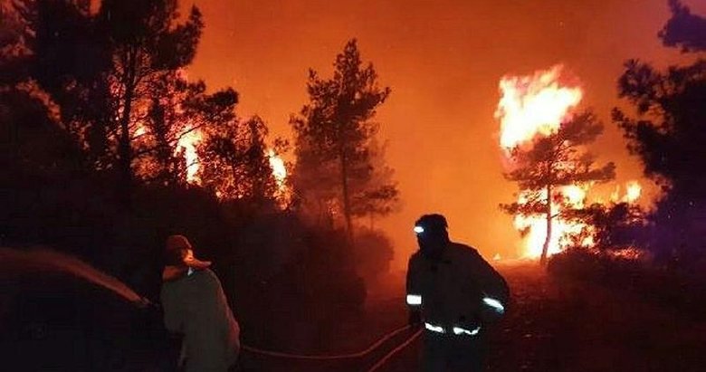 Marmaris’te orman yangını! Tüm ekipler teyakkuz halinde
