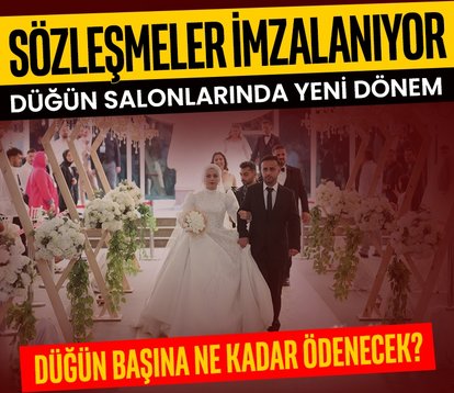 Düğün salonlarında yeni dönem başladı