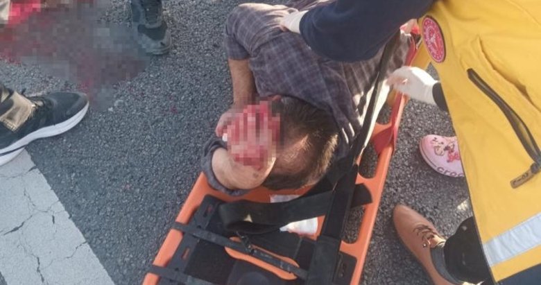 Köpeğe çarpmamak için manevra yaptı, bariyerlere çarparak yaralandı