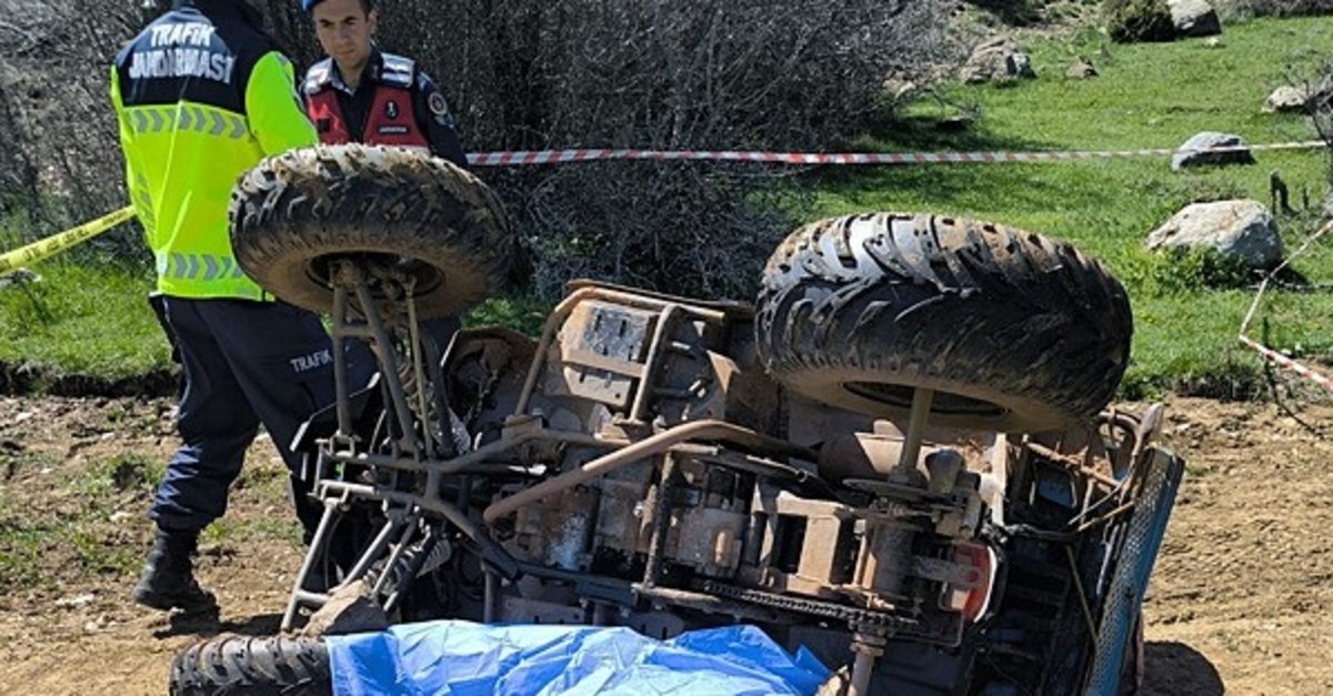 Kütahya'dan acı haber! Devrilen ATV'nin sürücüsü öldü