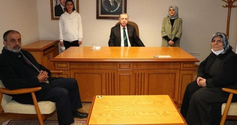 Başkan Erdoğan, Gara şehidi Semih Özbey’in ailesiyle bir araya geldi