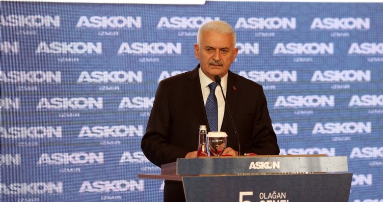 AK Parti Genel Başkanvekili Binali Yıldırım, ASKON İzmir Şubesinin Olağan Genel Kurulu’nda konuştu