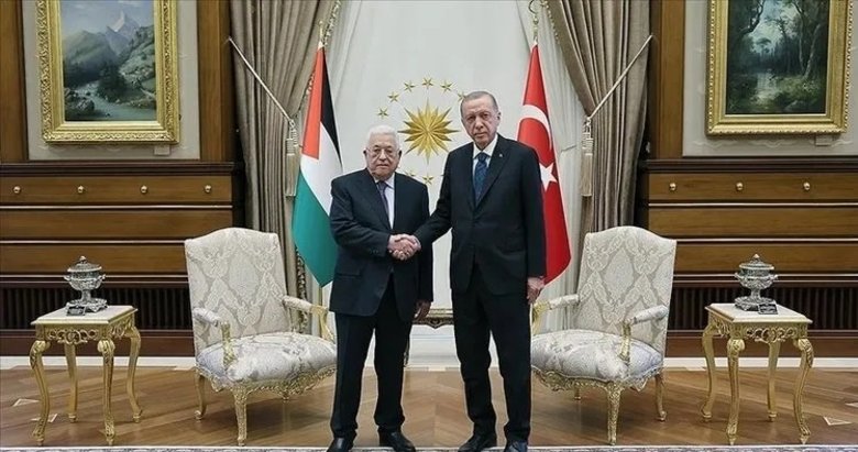 Başkan Erdoğan-Mahmut Abbas görüşmesi başladı