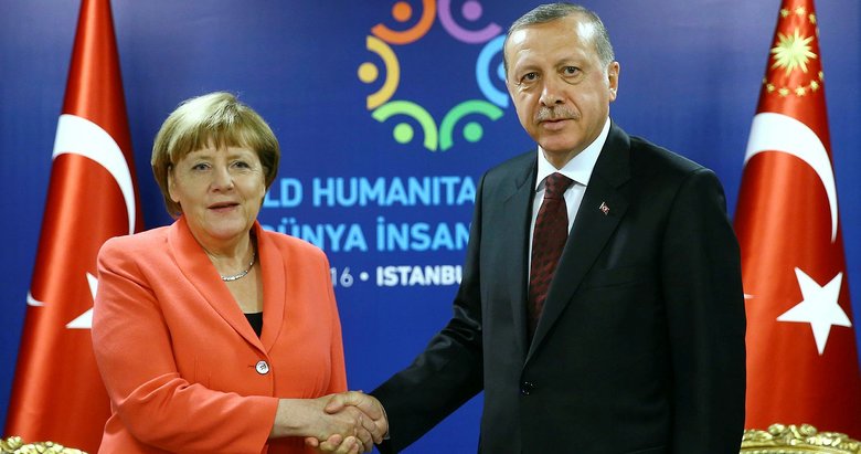 Başkan Erdoğan Merkel’le görüştü