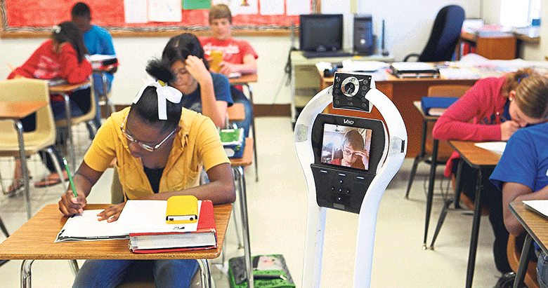 Robotlar okullu oldu