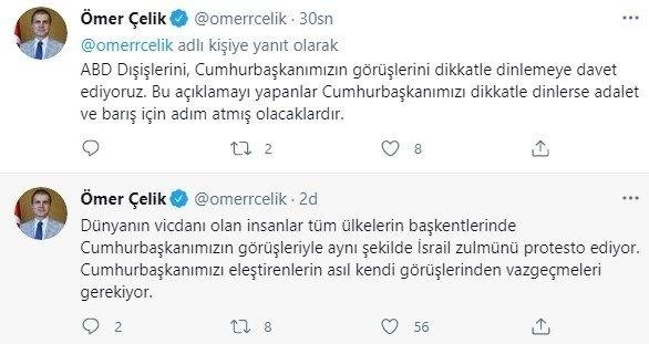 AK Parti Sözcüsü Ömer Çelik’ten ABD’ye sert tepki