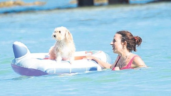 Patili dostların tatil manzarala