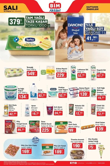 BİM AKTÜEL ÜRÜNLER 19-22 MAYIS İNDİRİM KATALOĞU