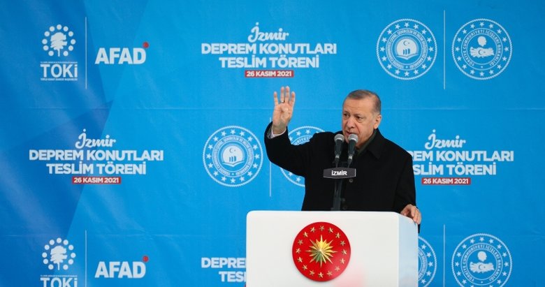 Son dakika: Başkan Erdoğan’dan İzmir Deprem Konutları Teslim Töreni’nde önemli açıklamalar