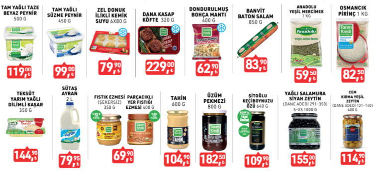 Tarım Kredi Kooperatif Marketlerinde büyük indirim başladı: İşte güncel katalog ürünleri