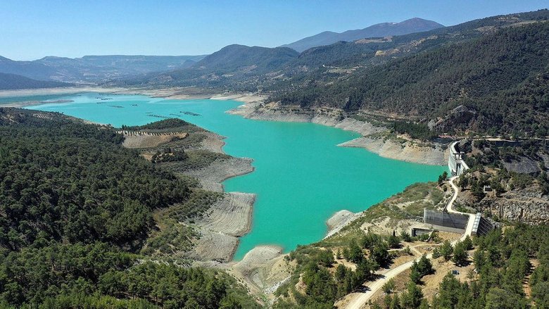 Aydın’daki Arapapıştı Kanyonundaki sular kuraklık nedeniyle çekildi