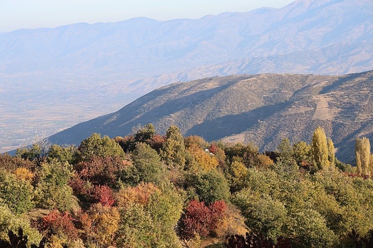 Aydın dağları güz renklerine büründü