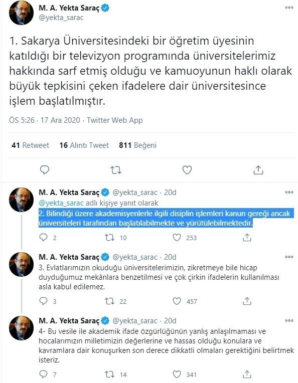 Ebubekir Sofuoğlu hakkında soruşturma başlatıldı