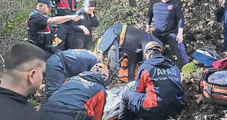 Antalya’da uçuruma düşen adam ekiplerce kurtarıldı