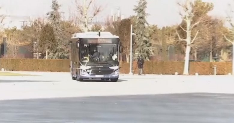 Son dakika: Elektrikli sürücüsüz otobüs tanıtıldı! İlk konuğu Başkan Erdoğan