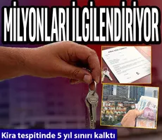 Kira tespitinde 5 yıl sınırı kalktı