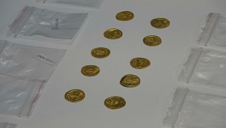 Çanakkale’de bin 500 yıllık Bizans definesi bulundu