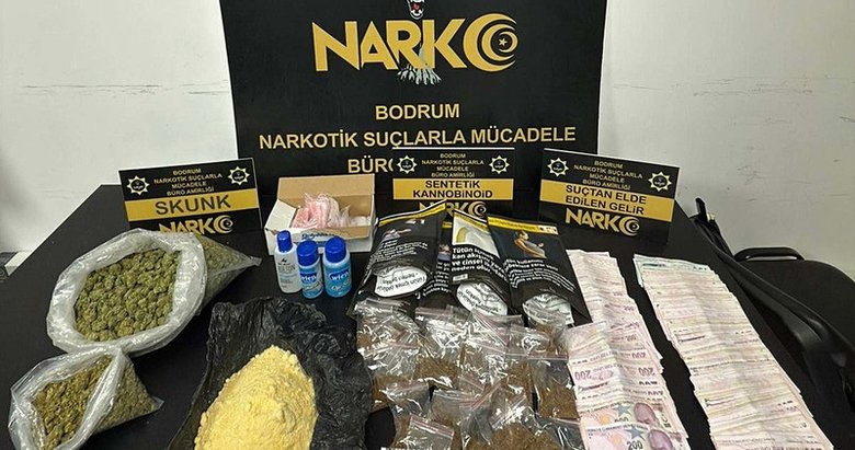 Narkotik polisinden otel odasına zehir baskını