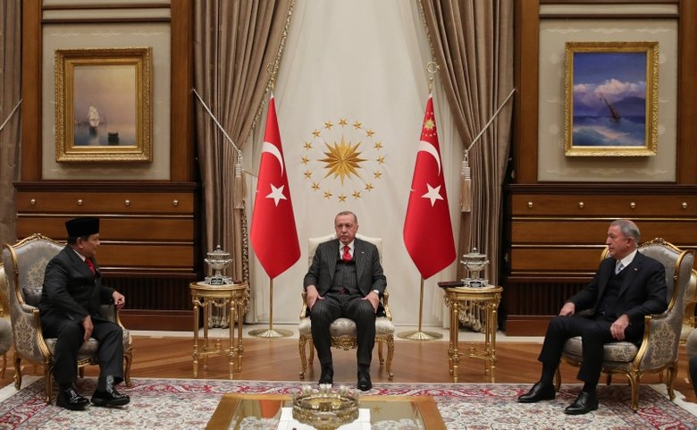 Başkan Erdoğan, Endonezya Savunma Bakanı Subianto’yu kabul etti