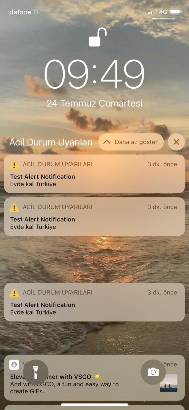 iphone kullanicilarini panikleten bildirim evde kal turkiye iphone kullanicilarini panikleten bildirim evde kal turkiye
