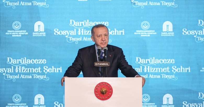 Son dakika: Başkan Erdoğan’dan Darülaceze Sosyal Hizmet Şehri Temel Atma Töreni’nde önemli mesajlar