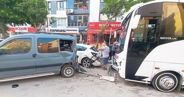 Kontrolden çıkan servis ortalığı birbirine kattı