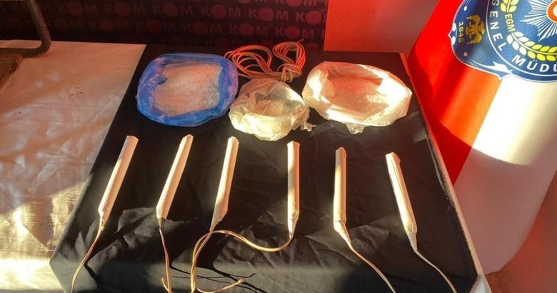 İzmir’de kaçak kazı operasyonunda çok sayıda patlayıcı ele geçirildi