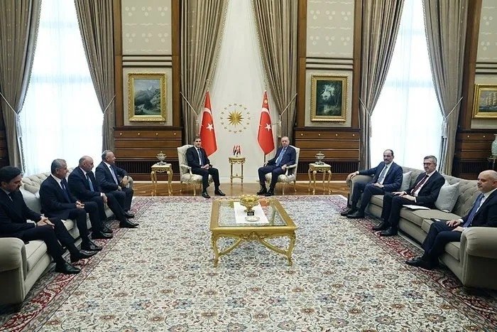 Başkan Erdoğan IKBY Başkanı Neçirvan Barzani’yi kabul etti
