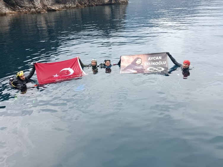Genç dalgıç asrın felaketinde hayatını kaybetmişti... Kadınlar Günü’nde su altına dalınarak anıldı...