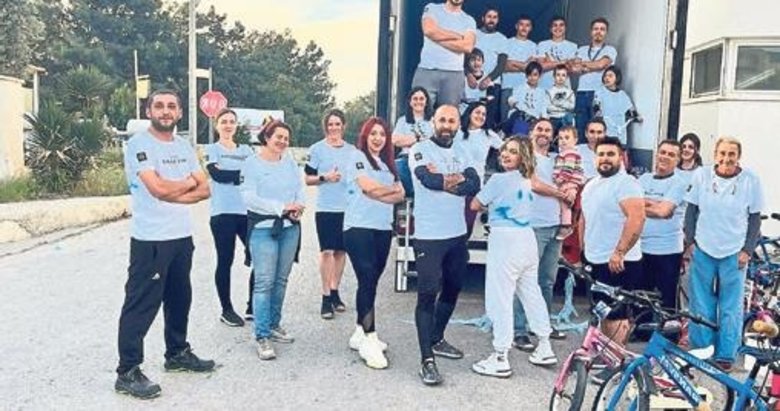 Bodrum’dan Hatay’a uçurtma ve bisiklet