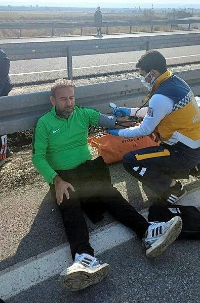 Osmaniyespor taraftarları Manisa’da kaza geçirdi