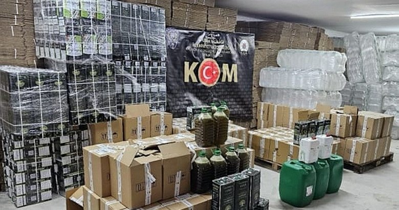 Uşak’ta 22 bin 375 litre sahte zeytinyağı ele geçirildi