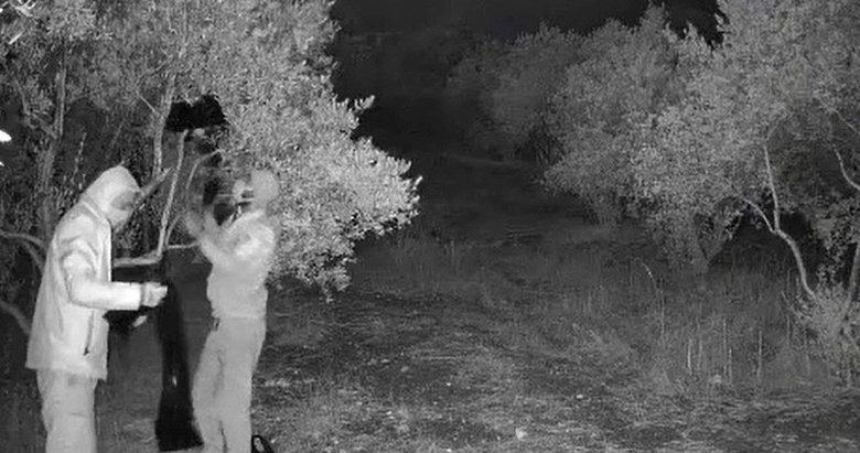 Aydın’da kaçak kazı yaptıkları fotokapanla belirlenen 4 kişi yakalandı