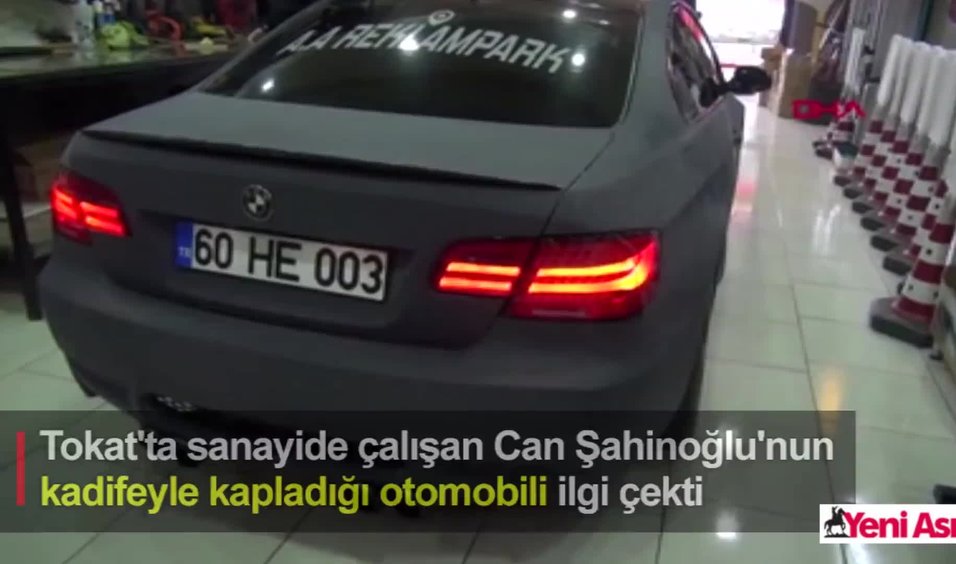 kadife kaplama otomobil ilgi cekti