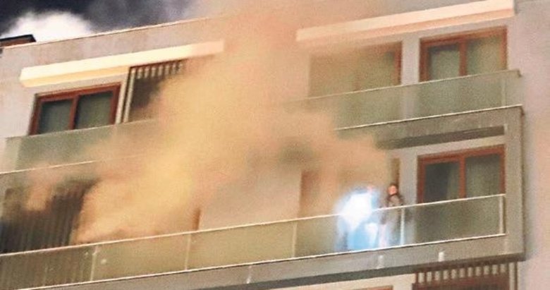 7 katlı rezidansta korku dolu anlar