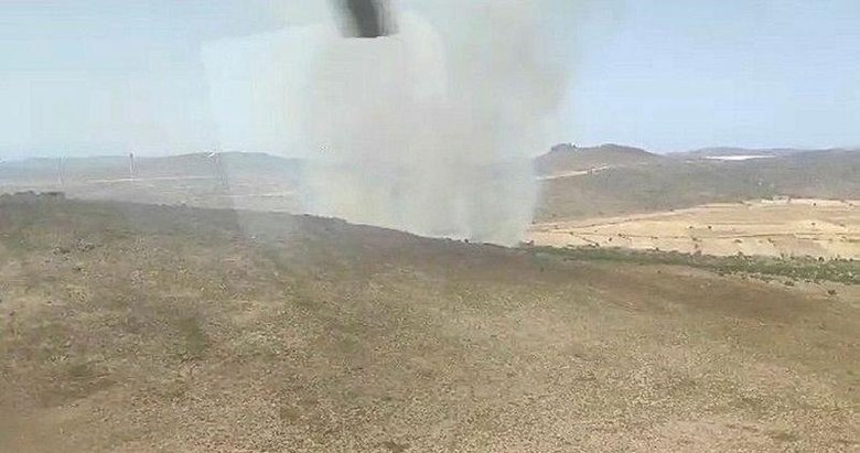 Çeşme’de otluk alanda yangın