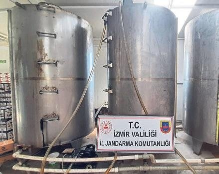 Menderes’te sahte zeytinyağı baskını