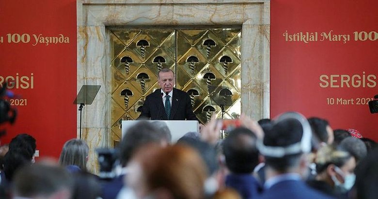 Başkan Erdoğan’dan “100. Yılında İstiklal Marşı Sergisi” açılışında önemli açıklamalar