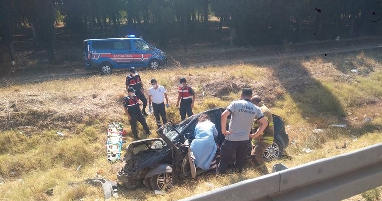 İzmir’de direksiyon başında kalp krizi geçiren sürücü şarampole yuvarlandı