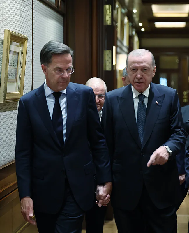 SON DAKİKA: Başkan Erdoğan, NATO Genel Sekreteri Rutte ile görüştü