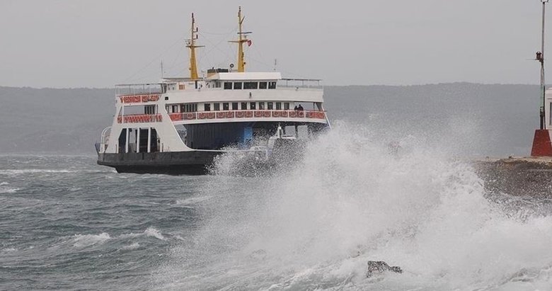 Çanakkale’de feribot seferleri iptal edildi