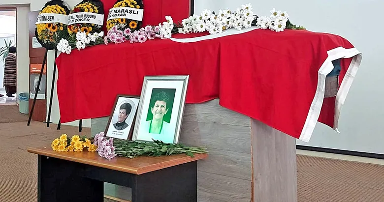 Eğitim camiasının acı kaybı: Okul müdürü Nemide Korkmaz son yolculuğuna uğurlandı
