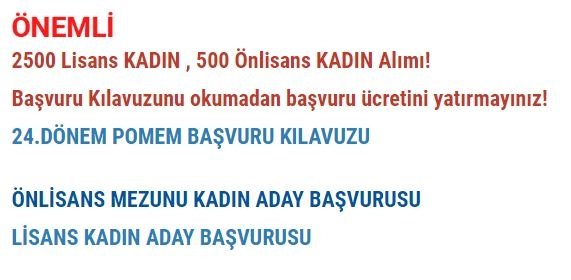 24. dönem POMEM başvuruları şartları nelerdir? E-devlet POMEM başvurusu